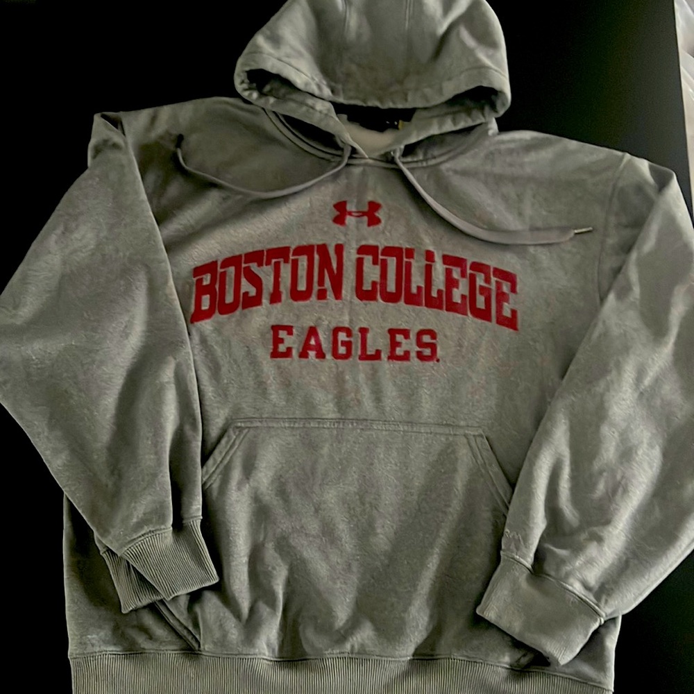 Boston college under armor hoody sweatshirt size SM